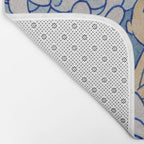 Watercolor Test (Blue) Bath Mat Gallery Image 2