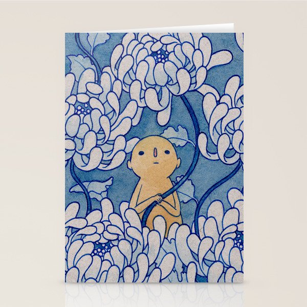 Watercolor Test (Blue) Stationery Card Gallery Image 1
