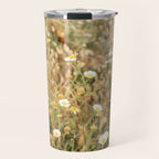Wildflowers on the coast in Ericeira | Portugal travel photography Travel Mug Gallery Image 1