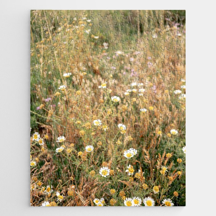 Wildflowers on the coast in Ericeira | Portugal travel photography Jigsaw Puzzle Gallery Image 1