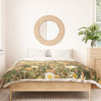 Wildflowers on the coast in Ericeira | Portugal travel photography Duvet Cover Gallery Image 3