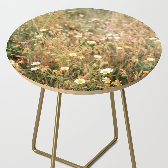 Wildflowers on the coast in Ericeira | Portugal travel photography Side Table Gallery Image 2