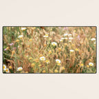Wildflowers on the coast in Ericeira | Portugal travel photography Desk Mat Gallery Image 3