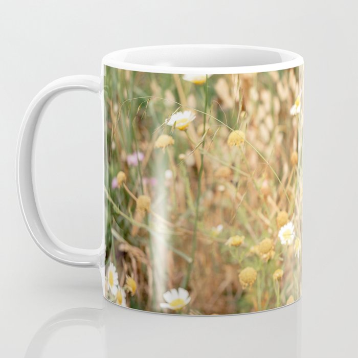Wildflowers on the coast in Ericeira | Portugal travel photography Coffee Mug Gallery Image 3