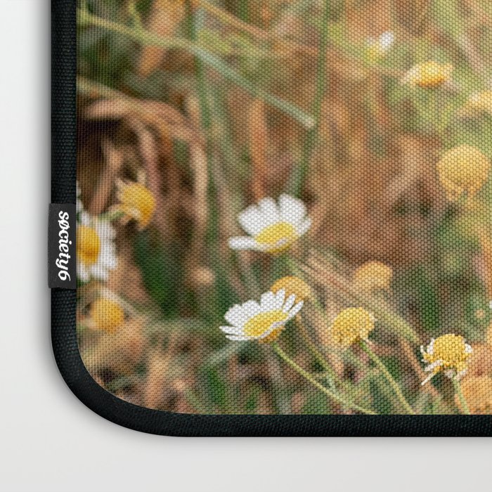 Wildflowers on the coast in Ericeira | Portugal travel photography Laptop Sleeve Gallery Image 3