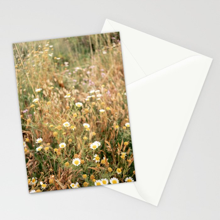 Wildflowers on the coast in Ericeira | Portugal travel photography Stationery Card Gallery Image 2