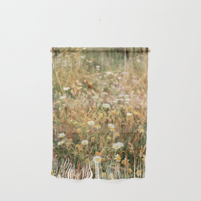 Wildflowers on the coast in Ericeira | Portugal travel photography Wall Hanging Gallery Image 1