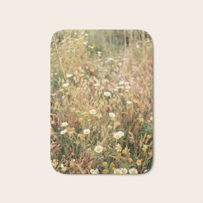 Wildflowers on the coast in Ericeira | Portugal travel photography Bath Mat Gallery Image 1