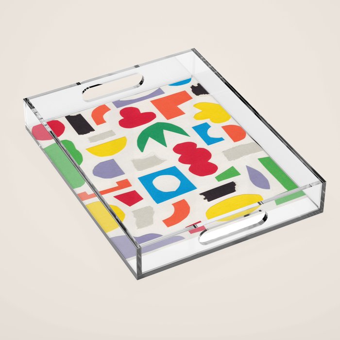 Playful Collage #3 Acrylic Tray Gallery Image 1