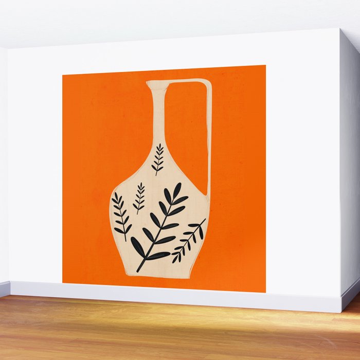Minimal Abstract Art Vase 24 Wall Mural Gallery Image 2
