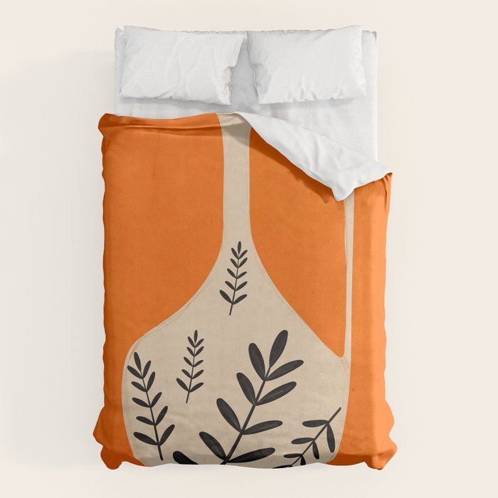 Minimal Abstract Art Vase 24 Duvet Cover Gallery Image 6
