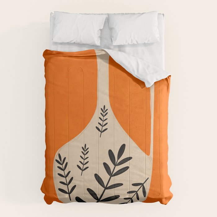 Minimal Abstract Art Vase 24 Comforter Gallery Image 6