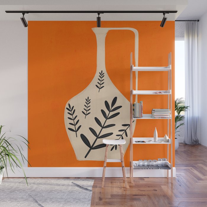 Minimal Abstract Art Vase 24 Wall Mural Gallery Image 1