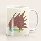 Hedgehog in hair raising speed Coffee Mug Gallery Image 1