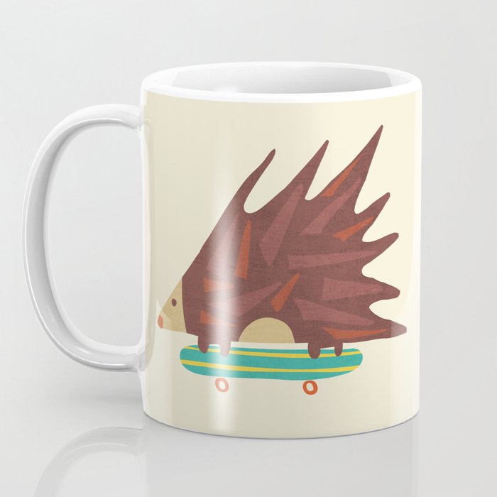 Hedgehog in hair raising speed Coffee Mug Gallery Image 3