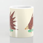 Hedgehog in hair raising speed Coffee Mug Gallery Image 4
