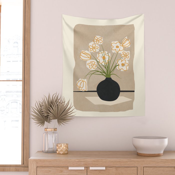 Flowers 7 Wall Tapestry Gallery Image 2