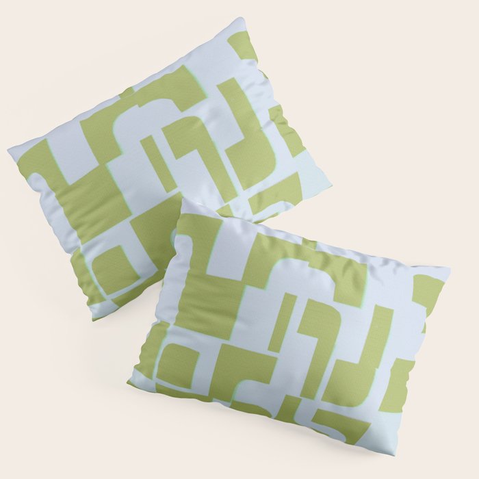 Abstract in Kiwi Pillow Sham Gallery Image 3