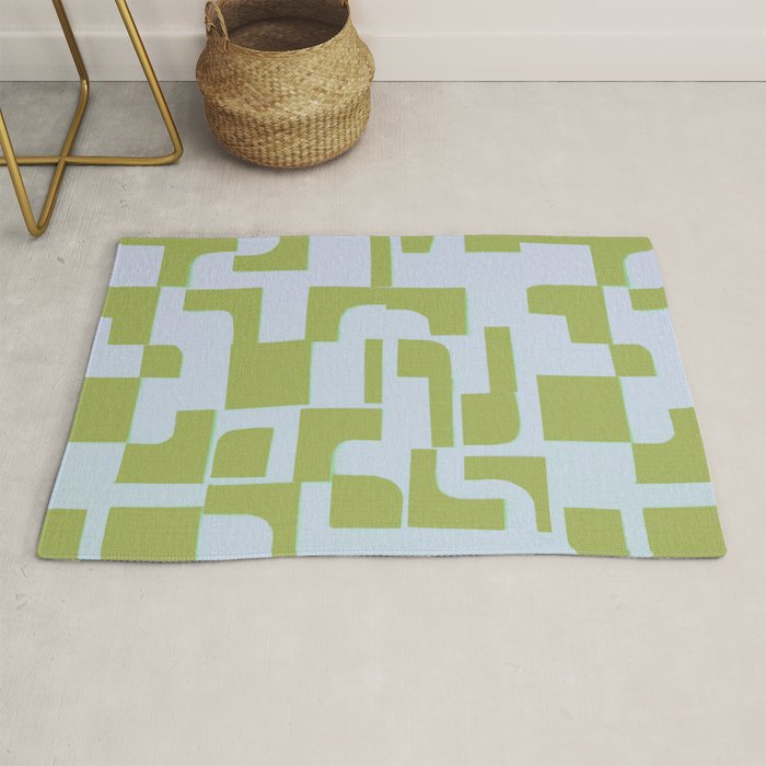 Abstract in Kiwi Rug Gallery Image 1