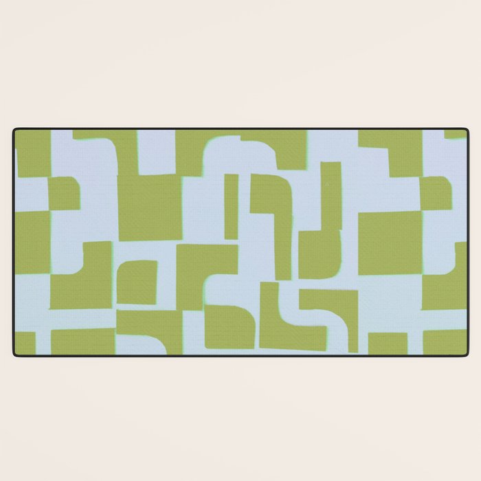 Abstract in Kiwi Desk Mat Gallery Image 3