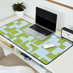 Abstract in Kiwi Desk Mat Gallery Image 2