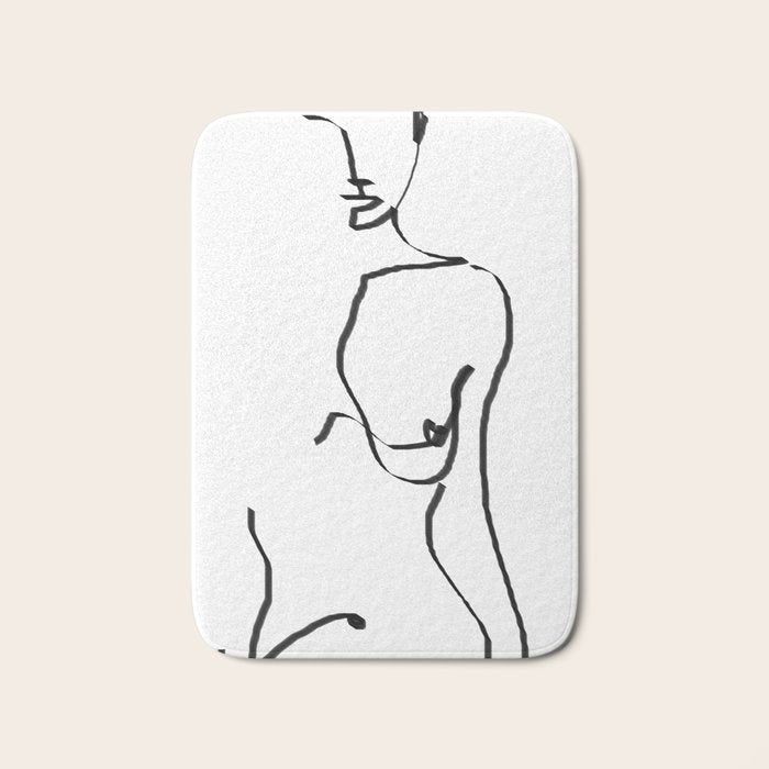abstract nude Bath Mat Gallery Image 1