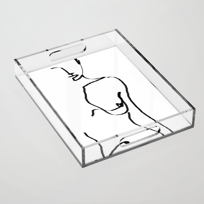 abstract nude Acrylic Tray Gallery Image 1