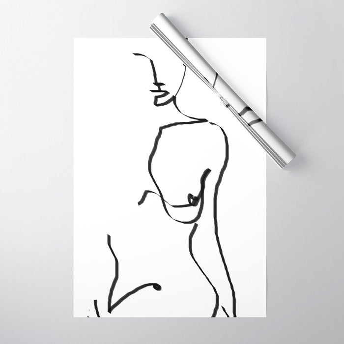 abstract nude Wrapping Paper Gallery Image 1
