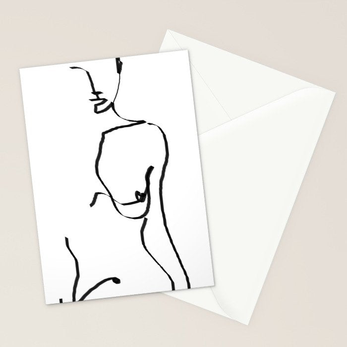 abstract nude Stationery Card Gallery Image 2