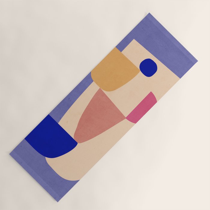 Modern Abstract Minimal Shapes 98 Yoga Mat Gallery Image 1
