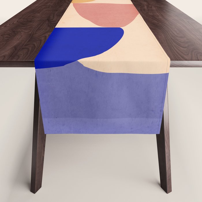 Modern Abstract Minimal Shapes 98 Table Runner Gallery Image 1