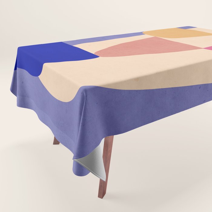 Modern Abstract Minimal Shapes 98 Tablecloth Gallery Image 1