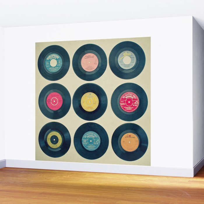 Vinyl Collection Wall Mural Gallery Image 2