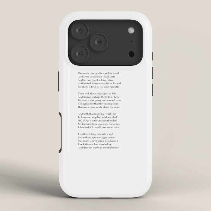 The Road Not Taken by Robert Frost iPhone Case Gallery Image 3