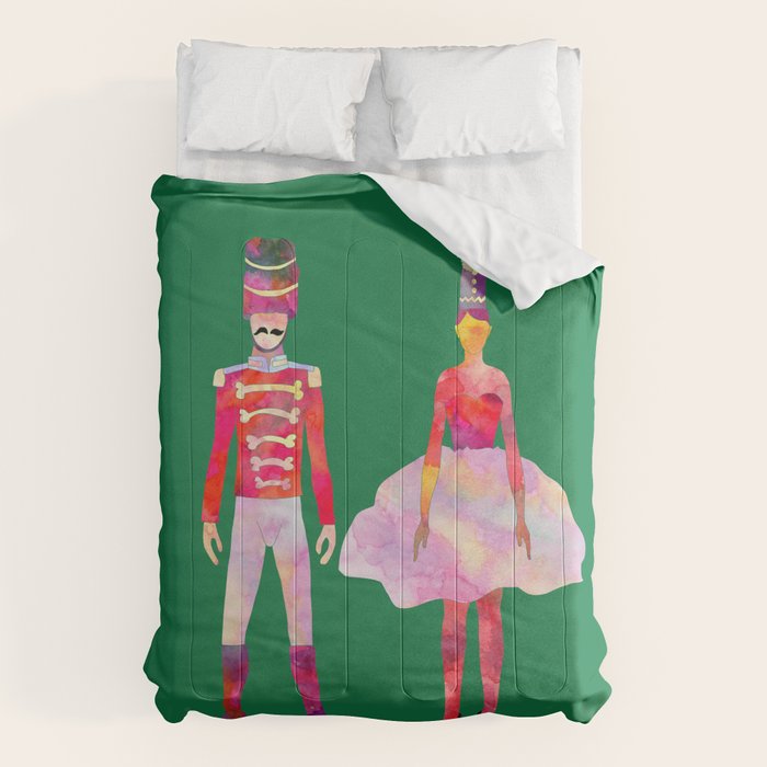 Nutcracker Ballet - Candy Cane Green Comforter Gallery Image 1