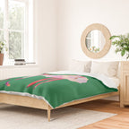 Nutcracker Ballet - Candy Cane Green Duvet Cover Gallery Image 2