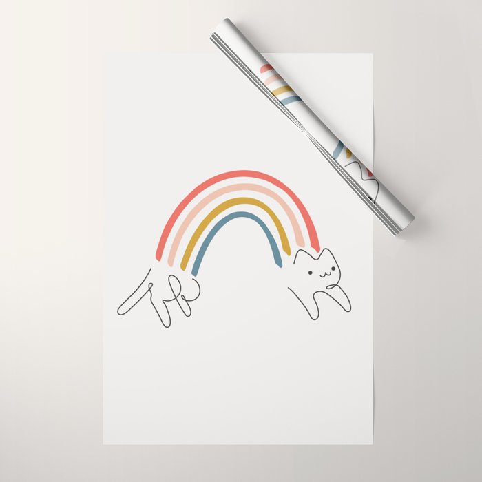 Rainbow Cat 1 Wrapping Paper Gallery Image 1