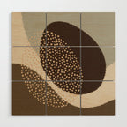 Modern Abstract Shapes #6 Wood Wall Art Gallery Image 1