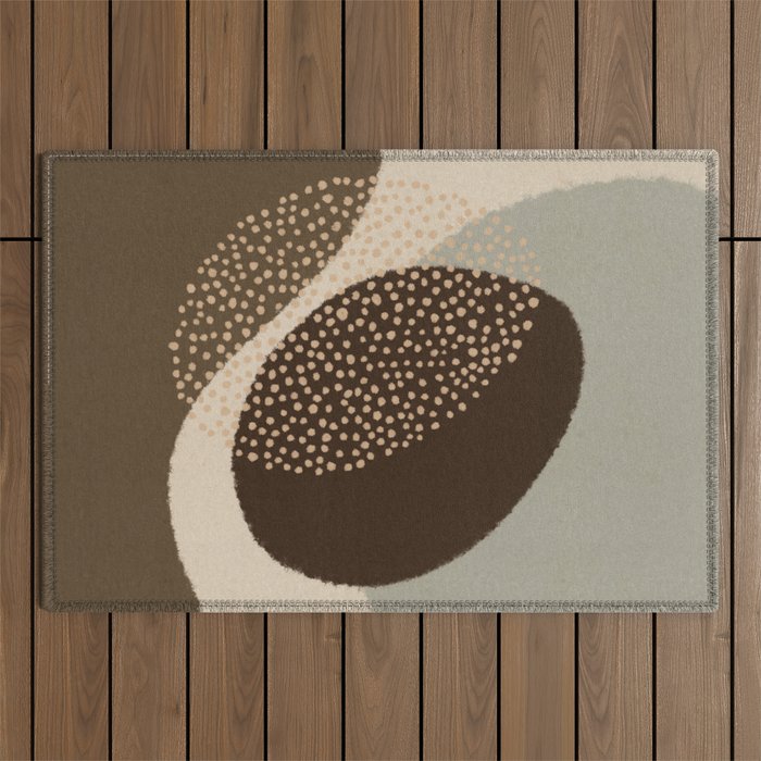 Modern Abstract Shapes #6 Outdoor Rug Gallery Image 1