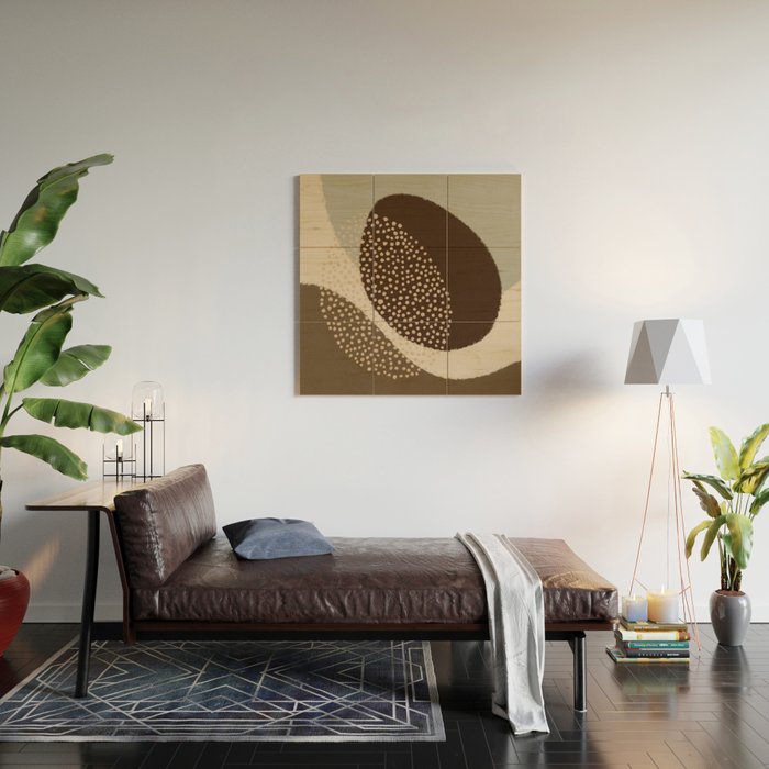 Modern Abstract Shapes #6 Wood Wall Art Gallery Image 2