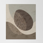 Modern Abstract Shapes #6 Throw Blanket Gallery Image 2