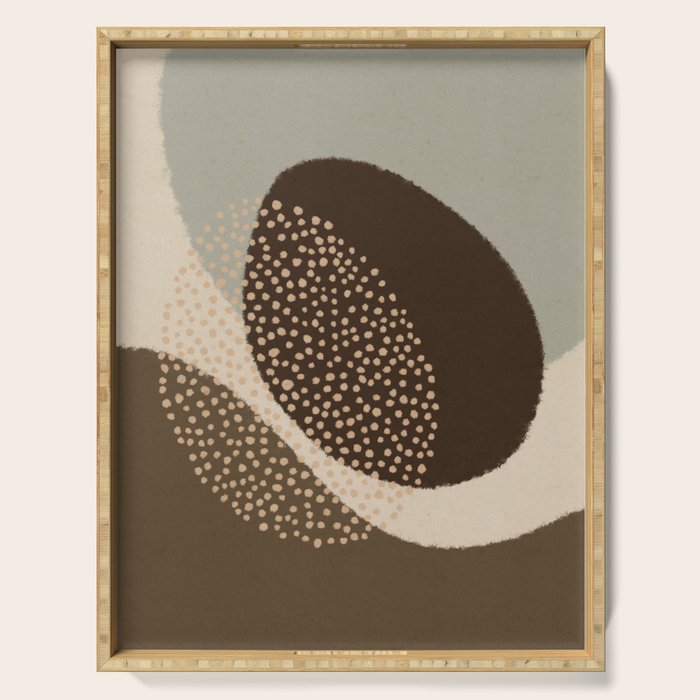 Modern Abstract Shapes #6 Serving Tray Gallery Image 1