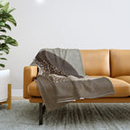 Modern Abstract Shapes #6 Throw Blanket Gallery Image 1