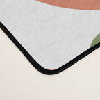 Mid Century Mod Flowers Terracotta  Desk Mat Gallery Image 4