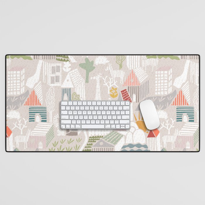 Wild animals hiding in the city Desk Mat Gallery Image 1
