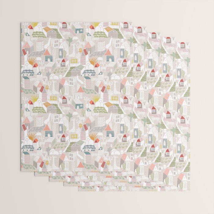 Wild animals hiding in the city Wrapping Paper Gallery Image 3