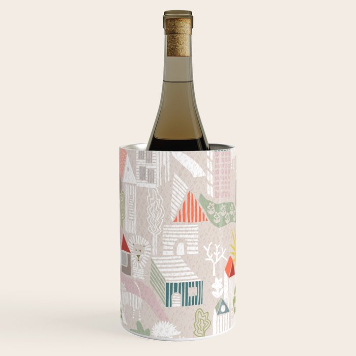 Wild animals hiding in the city Wine Chiller Gallery Image 1