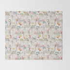 Wild animals hiding in the city Throw Blanket Gallery Image 2