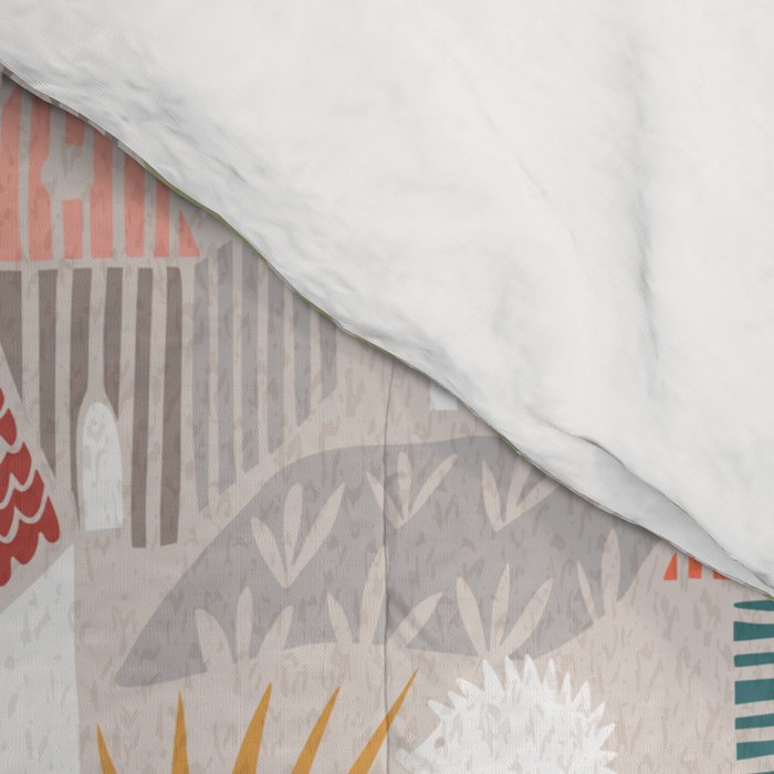 Wild animals hiding in the city Comforter Gallery Image 4