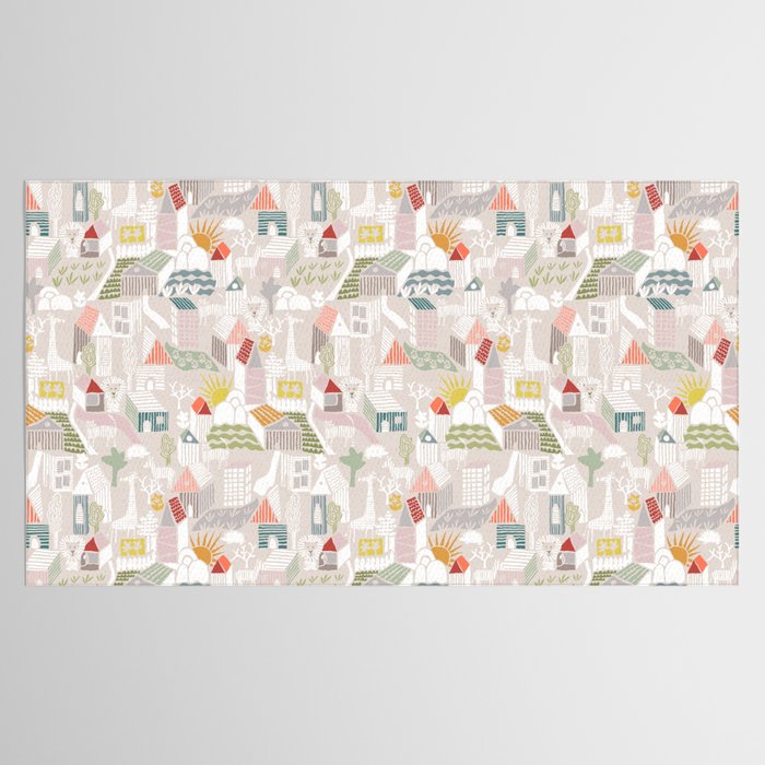Wild animals hiding in the city Tablecloth Gallery Image 2